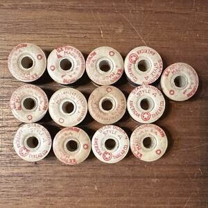 13 Vintage Star Bobbins Style “A” Sewing American Thread Co.